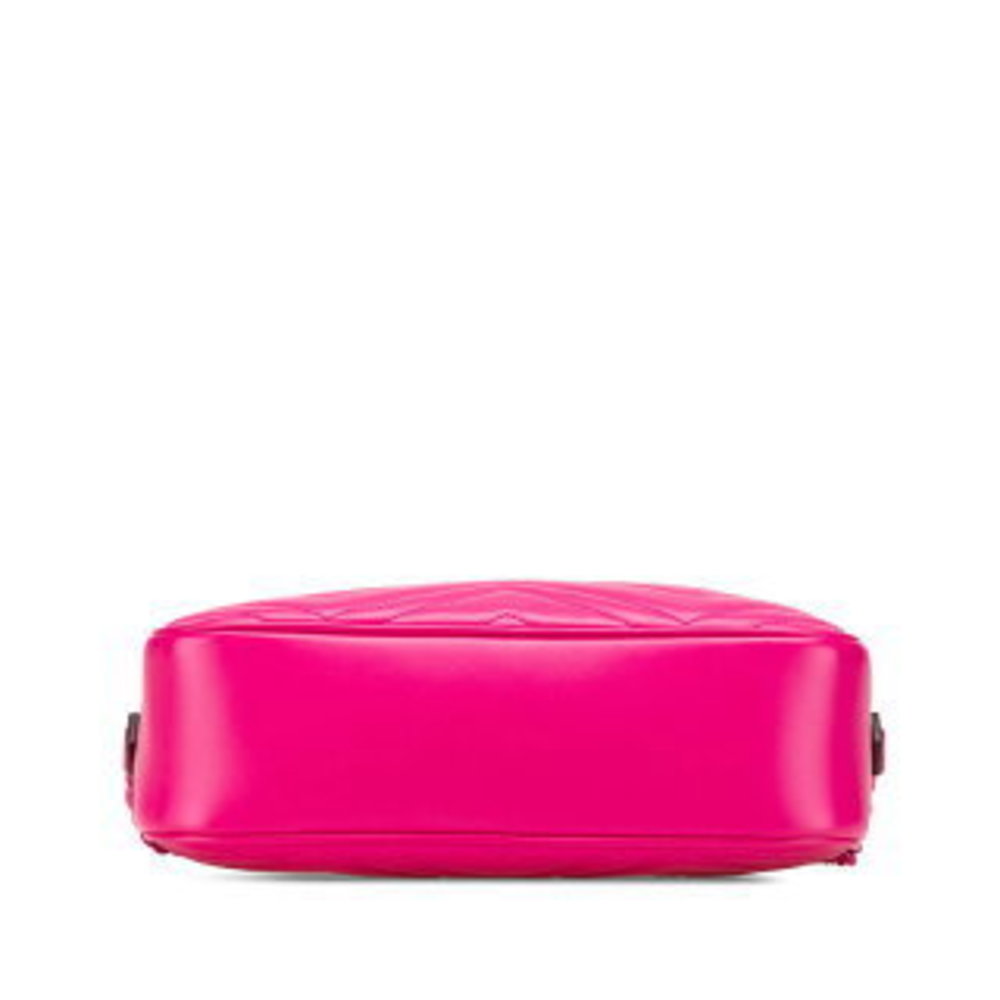 Gucci GG Marmont crossbody chain shoulder bag pink leather - Picture 3 of 9